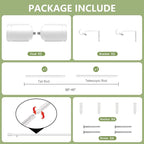 5/8” Diameter Curtain Rods 30-45 Inch, - Image 3