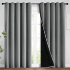 Yakamok 100% Blackout Lined Panels, Thermal Insulated Blackout Curtains by Yakamok