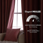 MIULEE Velvet Curtains 84 inches 2 Panels - Image 5
