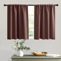 RYB HOME Basement Bathroom Kitchen Cafe Blackout Privacy Curtains, Short by RYBHOME