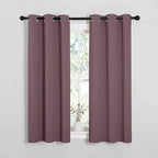 NICETOWN Bedroom Curtain Panels Blackout Draperies, Dry Rose, 1 Pair, 34 by - Image 7