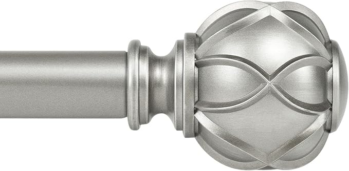 KAMANINA 1 Inch Curtain Rod Telescoping Single Drapery Rod 36 to 72 Inches by KAMANINA