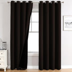 ChrisDowa 100% Blackout Curtains 80 inch Long by ChrisDowa