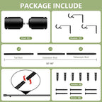 5/8” Diameter Curtain Rods 30-90 Inch, - Image 3