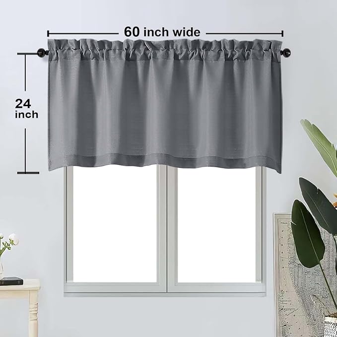 OWENIE Bob 1 PCS Dark Grey Valances - Image 2