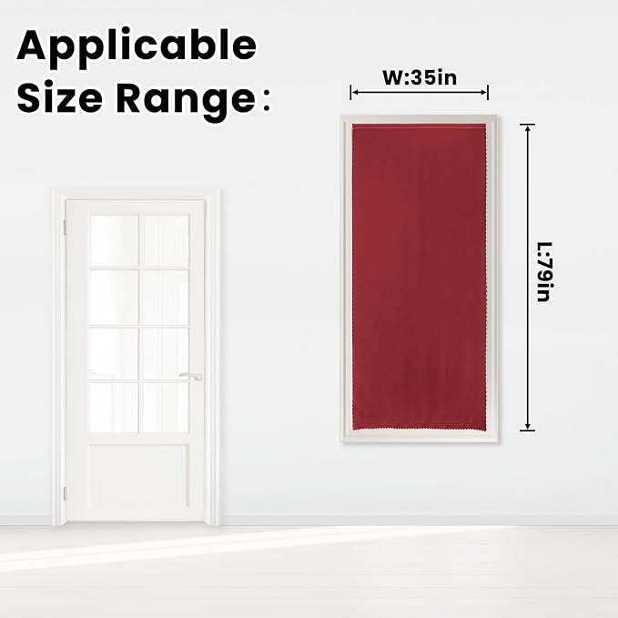 Self Adhesive Curtains, Stick Curtain Blackout Shades Window Cover Curtains - Image 7