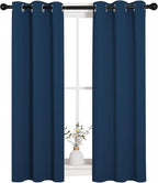 NICETOWN Window Curtain Panels, Thermal Insulated Solid Grommet Blackout - Image 2