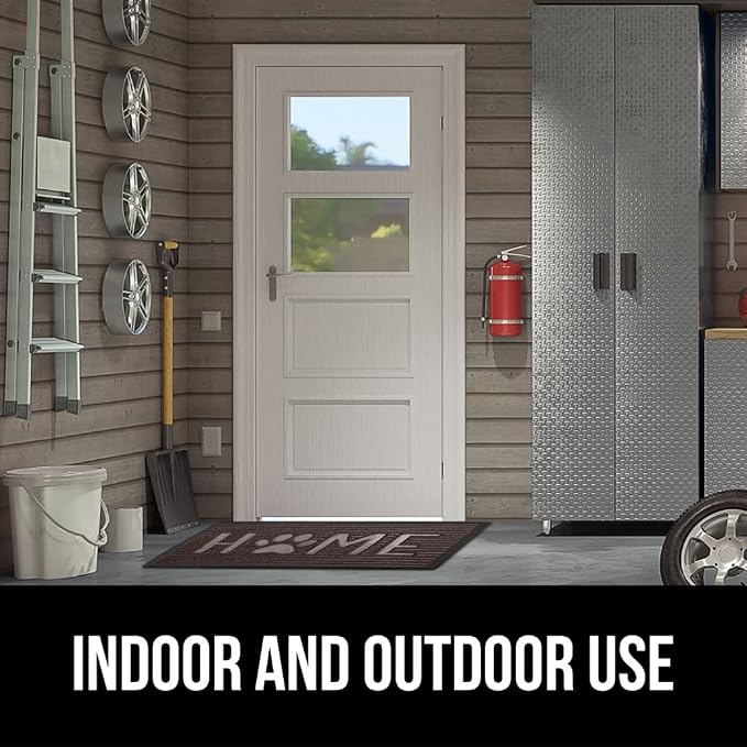 GORILLA GRIP 100% Waterproof All-Season WeatherMAX Doormat, US Designed Natural - Image 9