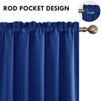 DWCN Blackout Curtains for Bedroom – Rod Pocket Thermal Insulated Noise - Image 4