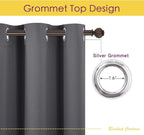 NICETOWN Bedroom Curtains Blackout Drapery Panels, Three Pass Microfiber - Image 3