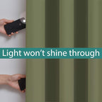 Yakamok 100% Blackout Extra Wide Thermal Insulated Curtains, Total Shade Patio - Image 3