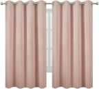LEMOMO Blush Blackout Curtains 66 x 63 Inch Length/Set of 2 Curtain - Image 2