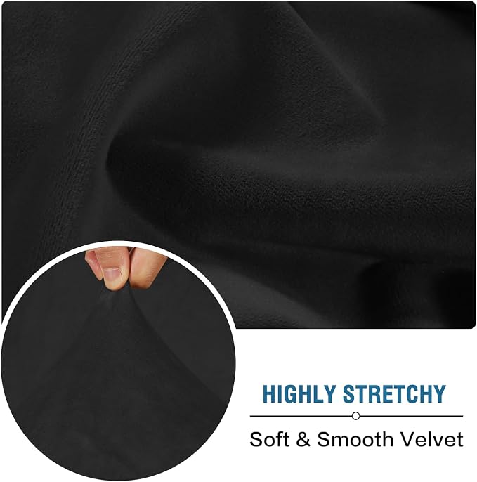H.VERSAILTEX Velvet Stretch Individual Couch Cushion Cover Plush Slipcover - Image 5