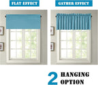 H.VERSAILTEX Blackout Kitchen Curtain Valances, Short Window Valance Curtains - Image 6