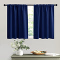 RYB HOME Short Marine Blue Blackout Curtains by RYBHOME