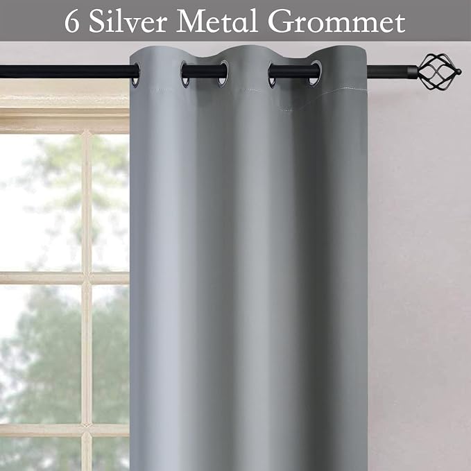 SimpleHome Ombre Room Darkening Curtains 54 inches Length - Image 4
