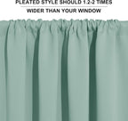 RYB HOME Cafe Blackout Curtains 24 inch Length, RV Curtains - Image 9