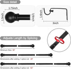 Thestoa Black Curtain Rods 2 pack - Image 3