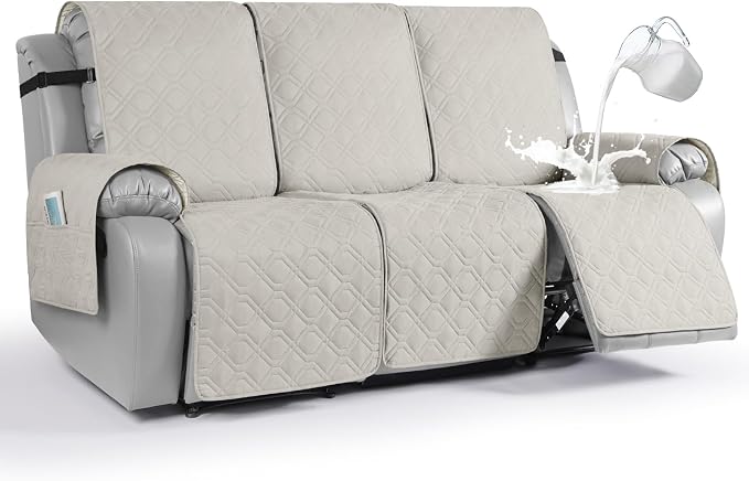 VANSOFY Waterproof Recliner Couch Covers, Sofa Covers Non-Slip 1-Piece Washable by VANSOFYFURNITURECOVERS