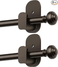 KAMANINA 2 Pack Curtain Rods No Drilling by KAMANINA