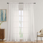 OVZME Ivory Bedroom Curtains 96 Length by OVZME