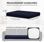 8Pcs Outdoor Cushion Covers, Patio Cushion Covers, Stretch Elastic Slipcovers - Image 3
