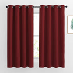 NICETOWN Burgundy Red Blackout Draperies Curtains by NICETOWN