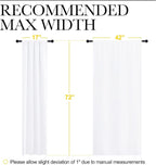 NICETOWN 50% Light Blocking Kitchen Curtains - Image 7