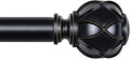 KAMANINA Black Curtain Rod for Windows 72 to 144 Inches Long Heavy Duty Curtain by KAMANINA