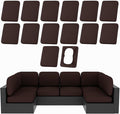 hyha 14Pcs Patio Cushion Covers, Stretch Outdoor Couch Cushion Covers by hyha