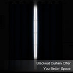 LEMOMO Blackout Curtains 66 x 95 inch/Navy Blue Curtains Set of 2 - Image 3