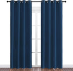 NICETOWN Moroccan Blue Blackout Curtains 86" Long, 2 Pieces - Image 2