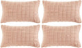 Fancy Homi 4 Packs Boho Pink Decorative Throw Pillow Covers 12x20 Inch by Fancy+Homi