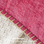 MIULEE Pack of 2 Couch Throw Pillow Covers 18x18 Inch Hot Pink Farmhouse - Image 2