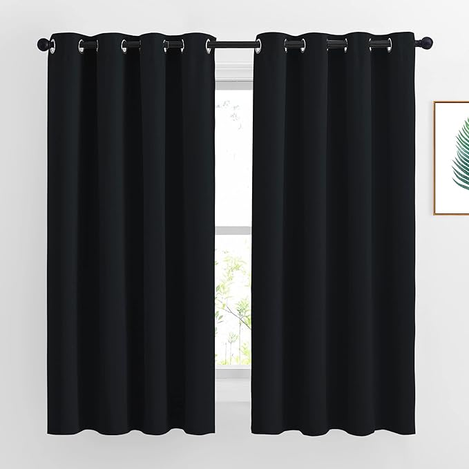 NICETOWN Blackout Curtains 63 inch Length 2 Panels Burg by NICETOWN