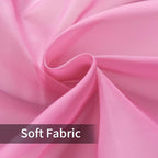 youleyar Solid Sheer Rod Pocket Curtain Voile Draperies 2 Panels White Beige - Image 6