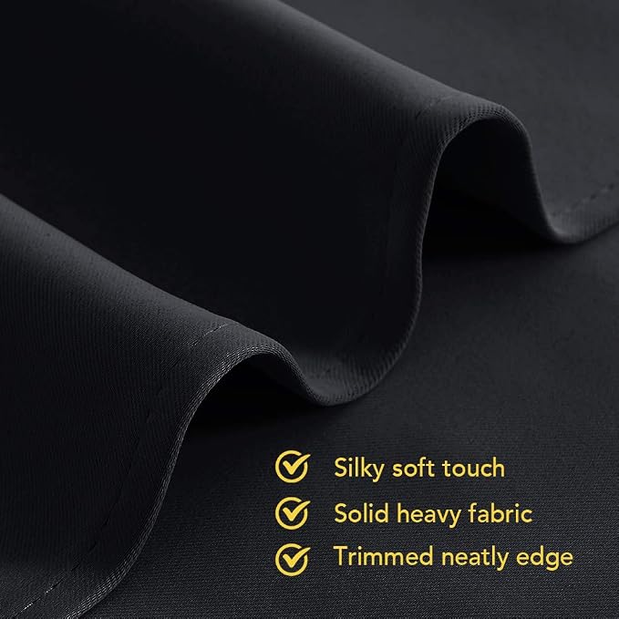 NICETOWN Blackout Draperies Window Curtain Panels, Autumn/Winter Thermal - Image 3