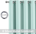 Yakamok Aqua Blackout Room Darkening Thermal Insulated Solid Grommet - Image 4