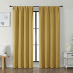 Simplebrand Ava Bright Gold Blackout Curtains by Simplebrand