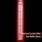 LEMOMO Blackout Curtains 66 x 95 inch/Bright Red Curtains Set of 2 - Image 3