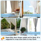 4 Pcs Hand Woven Curtain Tiebacks No Drilling - Image 7