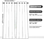 SimpleHome Ombre Room Darkening Curtains 45 inches Length - Image 8