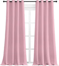 NICETOWN Crystal Pink Blackout Curtains 108" Long, 2 Pieces by NICETOWN
