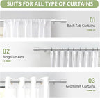 5/8” Diameter Curtain Rods 30-120 Inch, - Image 7