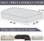Couch Cushion Cover Loveseat Cover or 2 Seat Sofa Cover Washable Stretch - Image 6