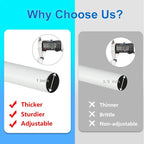 Byondeth Curtain Rods for Windows 16 to 200 Inches Adjustable Length 1 Inch - Image 5