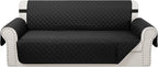 Reversible 4 Seater Sofa Cover 91 Inch Large Couch Cover Furniture Protector by LuxshareHome