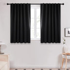 Deconovo Blackout Curtains, Thermal Insulated, W52 x L45 2 Panels, Back Tab by Deconovo