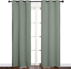 NICETOWN Window Curtain Panels, Thermal Insulated Solid Grommet Blackout - Image 2