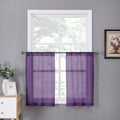 Tollpiz Sheer Tier Curtains Kitchen Linen Textured Half Curtain Sheers Light by Tollpiz